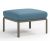 Pouf exterior Nardi Komodo 5, 72x72cm, cadru tortora, perna albastru adriatic Sunbrella