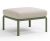Pouf exterior Nardi Komodo 5, 72x72cm, cadru verde, perna gri Tech Panama