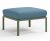 Pouf exterior Nardi Komodo 5, 72x72cm, cadru verde, perna albastru adriatic Sunbrella