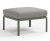 Pouf exterior Nardi Komodo 5, 72x72cm, cadru verde, perna gri komodo