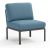 Element central Nardi Komodo 5, 72cm, cadru antracit, perne albastru adriatic Sunbrella