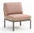 Element central Nardi Komodo 5, 72cm, cadru tortora, perne roz quarzo