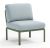 Element central Nardi Komodo 5, 72cm, cadru verde, perne bleu ghiaccio Sunbrella