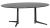 Masa Kartell Multiplo XL design Antonio Citterio, 180x90cm, h75cm, blat sticla, negru