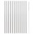 Set 12 paie drepte Paderno Happy Hour 21.5cm, d 6mm, cu perie curatare, inox