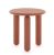 Masuta Kartell Undique Mas design Patricia Urquiola, 48x48x51cm, baza lemn, top MDF, orange