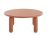 Masuta Kartell Undique Mas design Patricia Urquiola, 85x85x30cm, baza lemn, top MDF, orange