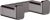 Cuier baie dublu Hansgrohe AddStoris, negru periat