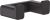 Cuier baie dublu Hansgrohe AddStoris, negru mat