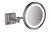 Oglinda cosmetica cu brat Hansgrohe AddStoris x3, 16cm, iluminat LED, negru periat