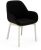 Scaun Kartell Clap design Patricia Urquiola, baza alb, tapiterie Aquaclean negru