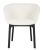 Scaun Kartell Charla Orsetto design Patricia Urquiola, cadru negru, tapiterie White