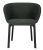 Scaun Kartell Charla Antibes design Patricia Urquiola, cadru negru, tapiterie Green