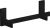 Bara suport Axor Universal 34cm, negru mat