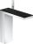 Baterie lavoar Axor MyEdition 230, ventil push-open, crom/sticla neagra