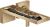 Baterie lavoar Axor MyEdition cu pipa 221mm, montaj incastrat, fara placa superioara, necesita corp ingropat, bronz periat
