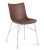 Scaun Kartell Smart Wood P/Wood design Philippe Stark, Basic Veneer, Dark wood, picioare crom