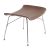 Taburet Kartell Smart Wood S/Wood design Philippe Stark, Basic Veneer, Dark wood, picioare crom