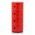 Comoda modulara Kartell Componibili 4 design Anna Castelli Ferrieri, rosu