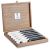 Set cutite friptura Claude Dozorme Beaumarly cu maner rasina negru, 6 piese, cutie lemn stejar