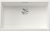 Chiuveta bucatarie Blanco Subline 700-U, 730x460mm, montare sub blat, Silgranit alb