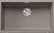Chiuveta bucatarie Blanco Subline 700-U, 730x460mm, montare sub blat, Silgranit maro trufe