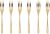 Set furculite desert Sambonet Taste Gift Pack, 6 piese, auriu