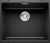 Chiuveta bucatarie Blanco Subline 500-U, 530x460mm, montare sub blat, Silgranit negru
