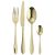 Set tacamuri Sambonet Velvet, Solid Handle, 24 piese, Champagne