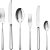 Set tacamuri Sambonet Linear Solid Handle, 36 piese, inox placat cu argint