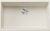 Chiuveta bucatarie Blanco Subline 700-U, 730x460mm, montare sub blat, Silgranit alb antic