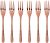 Set furculite desert Sambonet Venezia, 6 piese, cupru