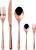 Set tacamuri Sambonet Venezia Solid Handle, 30 piese, cupru