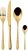 Set tacamuri Sambonet Venezia Solid Handle, 24 piese, auriu