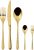 Set tacamuri Sambonet Venezia Solid Handle, 30 piese, auriu