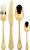 Set tacamuri Sambonet Taormina Solid Handle, 24 piese, auriu