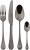 Set tacamuri Sambonet Taormina Solid Handle, 24 piese, negru