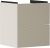 Dulap baza suspendat Hansgrohe Xevolos E cu 2 sertare, 48cm, corp bej mat, front ceramic bronz texturat