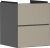 Dulap baza suspendat Hansgrohe Xevolos E cu 2 sertare, 48cm, corp gri mat, front ceramic bronz texturat