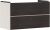Dulap baza suspendat Hansgrohe Xevolos E cu 2 sertare, 98cm, corp bej mat, front stejar inchis