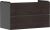 Dulap baza suspendat Hansgrohe Xevolos E cu 2 sertare, 98cm, corp gri mat, front stejar inchis