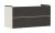 Dulap baza suspendat Hansgrohe Xevolos E cu 2 sertare, 118cm, corp bej mat, front textil gri inchis