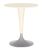 Masa Kartell Dr. NA design Philippe Starck, d60cm, h73cm, alb