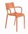 Set 2 scaune Kartell Generic A design Philippe Starck, portocaliu