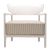 Fotoliu Kartell Cara Outdoor design Philippe Starck & Sergio Schito, cadru Ivory, perna Beige