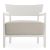 Fotoliu Kartell Cara Mat design Philippe Starck & Sergio Schito, cadru alb, perna Solid White-Beige