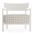 Fotoliu Kartell Cara Mat design Philippe Starck & Sergio Schito, cadru alb, perna Fancy White-Beige