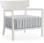 Fotoliu exterior Kartell Cara Mat Outdoor design Philippe Starck & Sergio Schito, cadru alb mat, perne dungi verzi