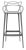 Scaun inalt Kartell Masters Stool design Philippe Starck & Eugeni Quitllet, 75cm, gri