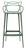 Scaun inalt Kartell Masters Stool design Philippe Starck & Eugeni Quitllet, 75cm, verde salvie
